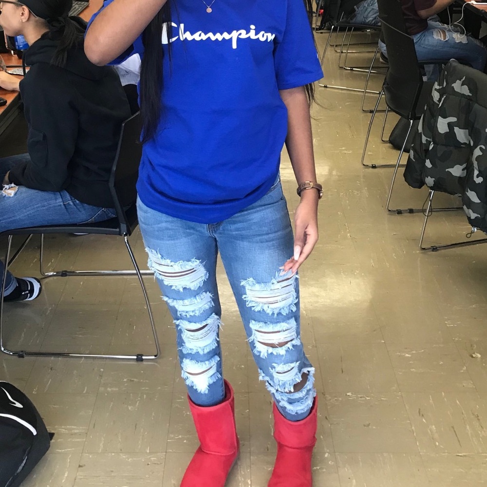 Fashion Nova Distressed Jeans